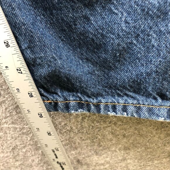 H&M Super Baggy Low Waist Jeans Womens 16 Blue Loose Fit Medium Wash Wide Leg - Picture 10 of 11